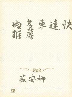 肉多车速快的书推荐