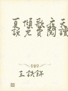 夏倾歌夜天承小说免费阅读