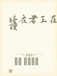 暗夜君王在线阅读