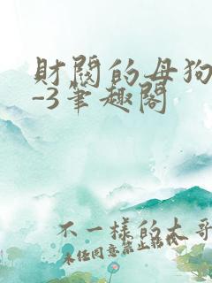 财阀的母狗们1-3笔趣阁