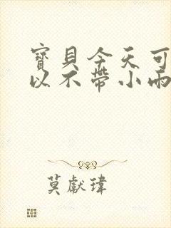 宝贝今天可不可以不带小雨伞