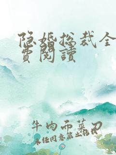 隐婚总裁全文免费阅读