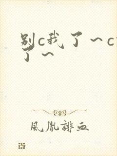 别c我了～c烂了～