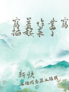 写着作业写着就插起来了