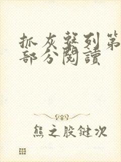 抓灰系列第33部分阅读