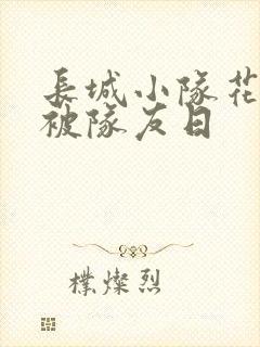 长城小队花木兰被队友日