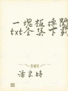 一块板砖闯仙界txt全集下载