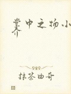 掌中之物小说简介