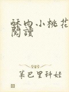 酥肉小桃花全文阅读