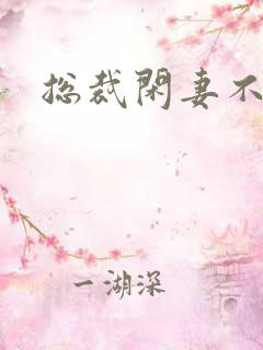 总裁闲妻不好当