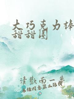 大巧克力棒c小甜甜圈