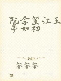 阮念笙江玉楼回梦如初