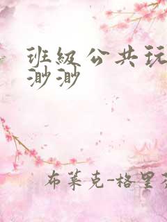 班级公共玩具叶渺渺