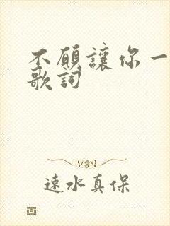 不愿让你一个人歌词
