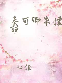 秦可卿朱怀镜小说