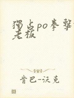 独占po拳击馆老板