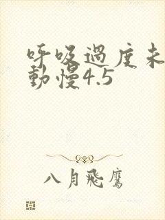 呼吸过度未增减动慢4.5