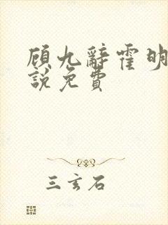 顾九辞霍明澈小说免费