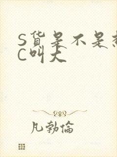 S货是不是想挨C叫大