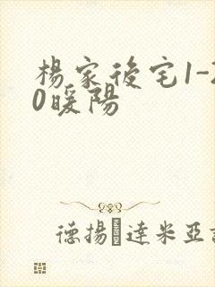 杨家后宅1-20暖阳