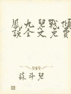 凤九儿战倾城小说全文免费阅读无弹窗