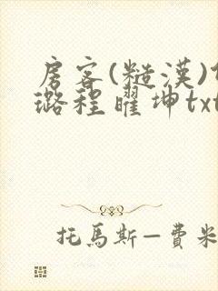 房客(糙汉)何璐程曜坤txt免费下载百度云