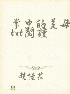 掌中的美母版主txt阅读