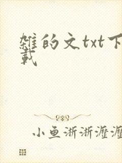 杂的文txt下载
