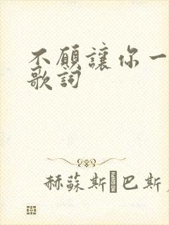 不愿让你一个人歌词