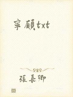 宁愿txt
