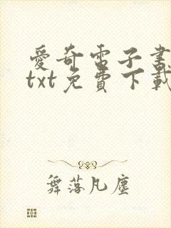 爱奇电子书下载txt免费下载