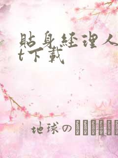 贴身经理人txt下载