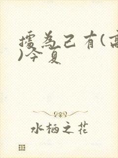 据为己有(高干)今夏