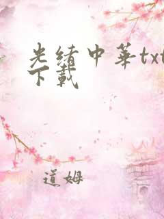 光绪中华txt下载