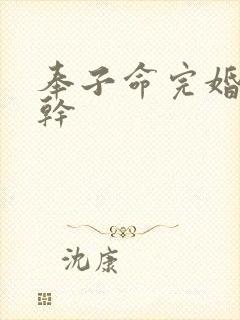 奉子命完婚 高干