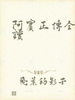 阿宾正传全文阅读