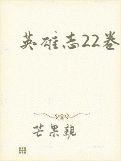 英雄志22卷
