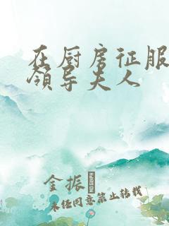 在厨房征服美丽领导夫人