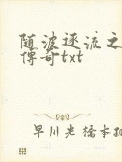 随波逐流之神龙传奇txt