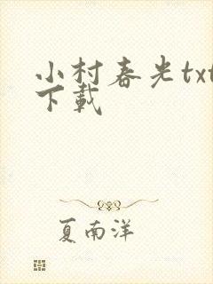 小村春光txt下载