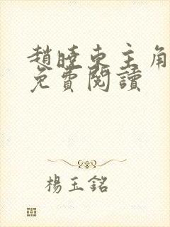 赵晓东主角小说免费阅读