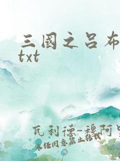 三国之吕布新传txt