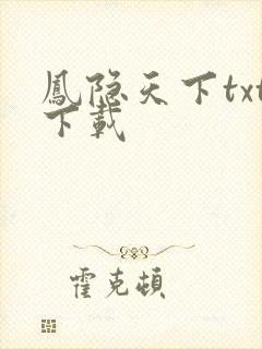 凤隐天下txt下载