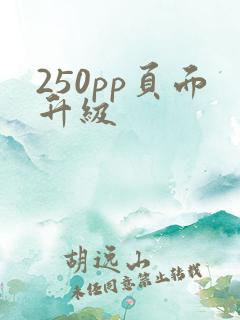250pp页面升级