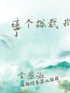 这个总裁 我要了