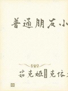 普通朋友小说