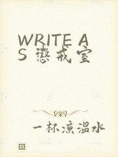 WRITE AS 惩戒室