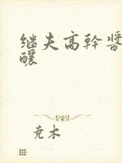 继夫高干酱酱酿酿