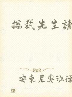 总裁先生请低调