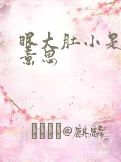 眼大肚小是什么意思